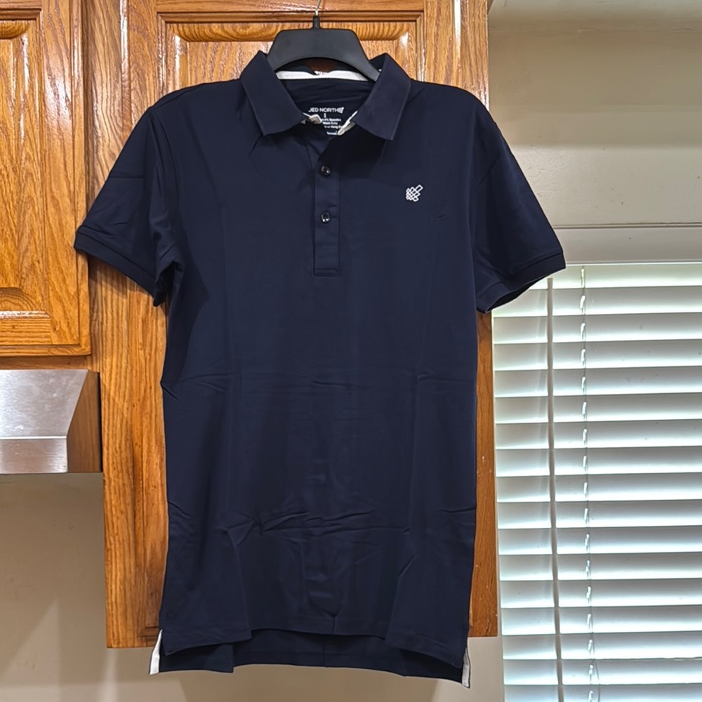 NWT MEN’s JED North Navy Blue Polo Shirt size SMALL (36-38)